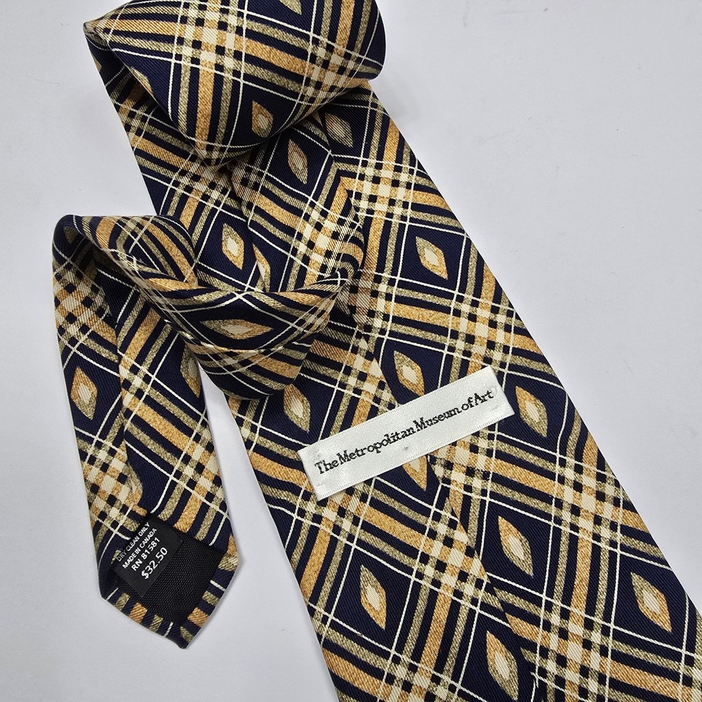 The Metropolitan Museum Of Art Men Tie Silk‎ 4in - Picture 2 of 3
